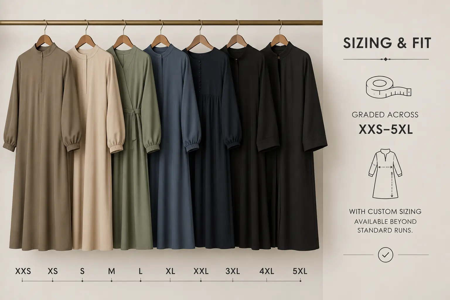 Custom sizing and fit adjustment