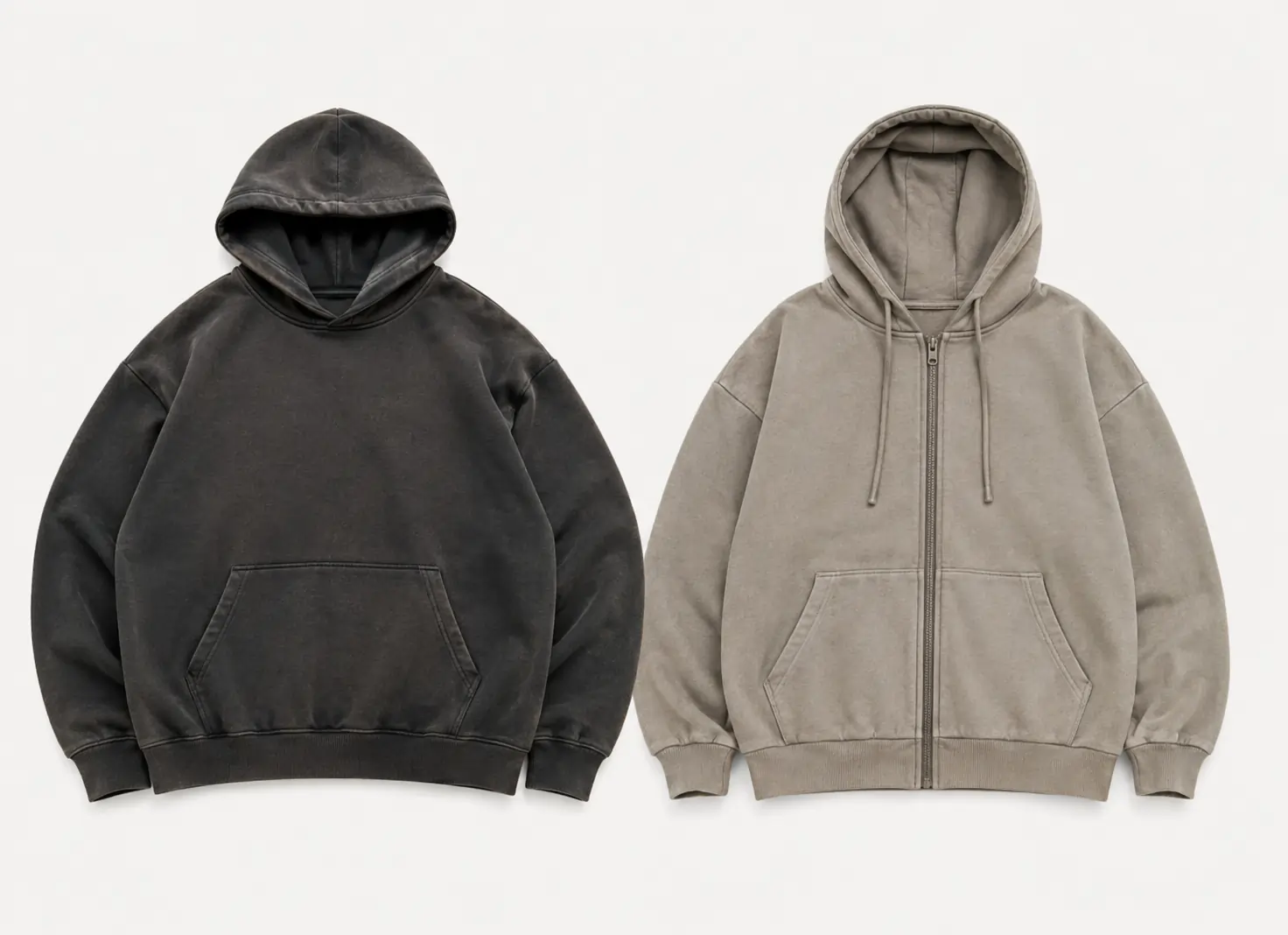 Custom streetwear hoodie production